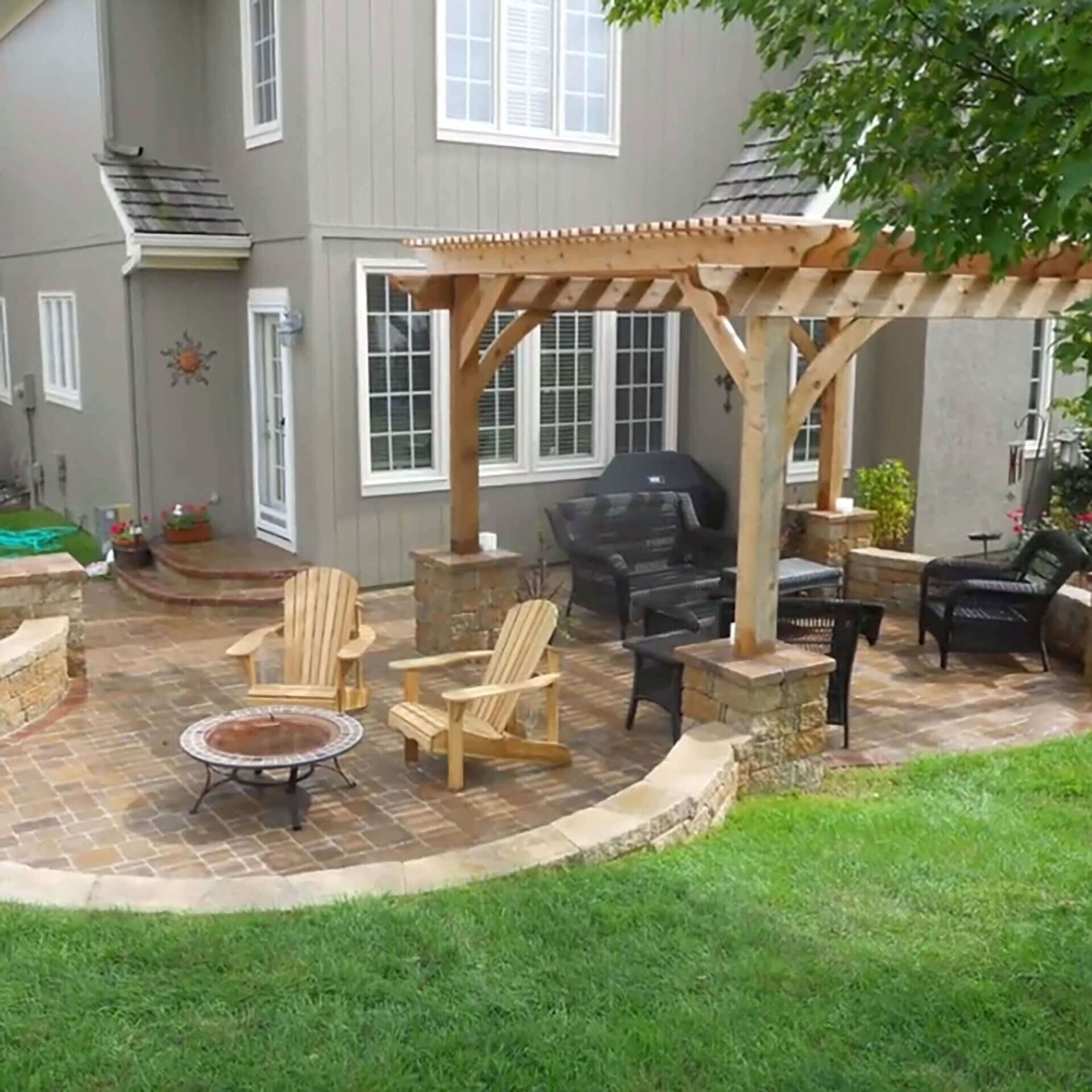 Cozy patio design by A-Z Landscaping LLC