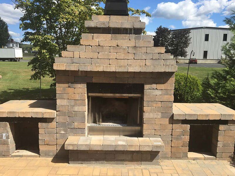 Hearth in the yard | A-Z Landscaping