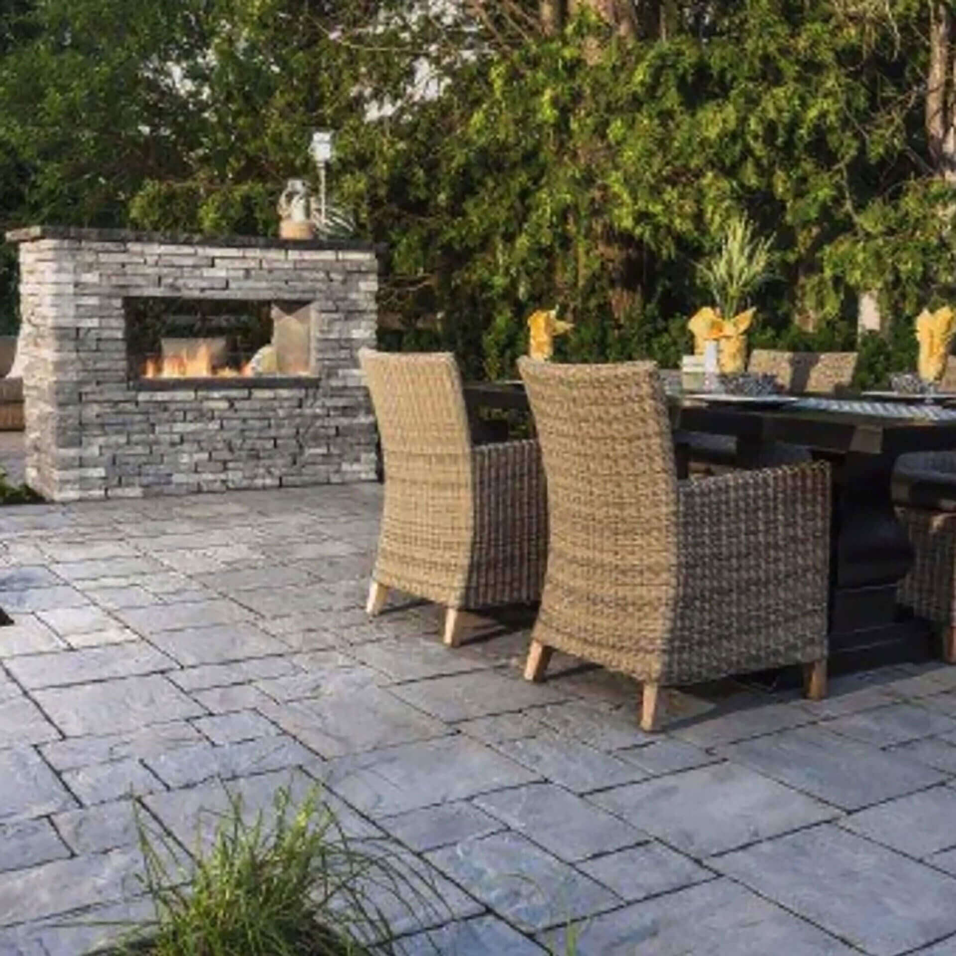 patio and BBQ design by A-Z Landscaping LLC