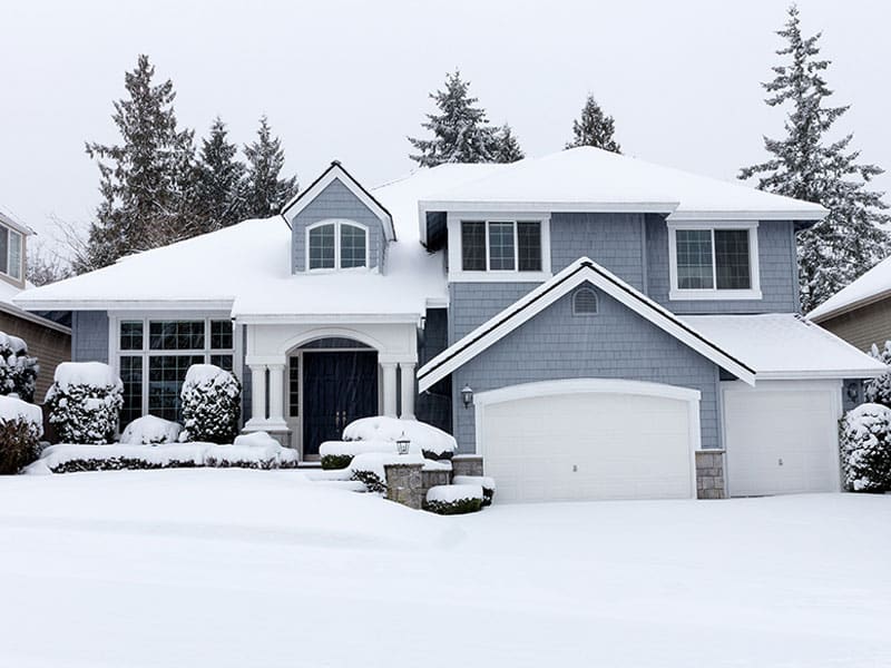 House with Snow