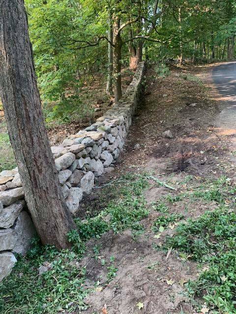 Stone Wall and Trees | A-Z Landscaping