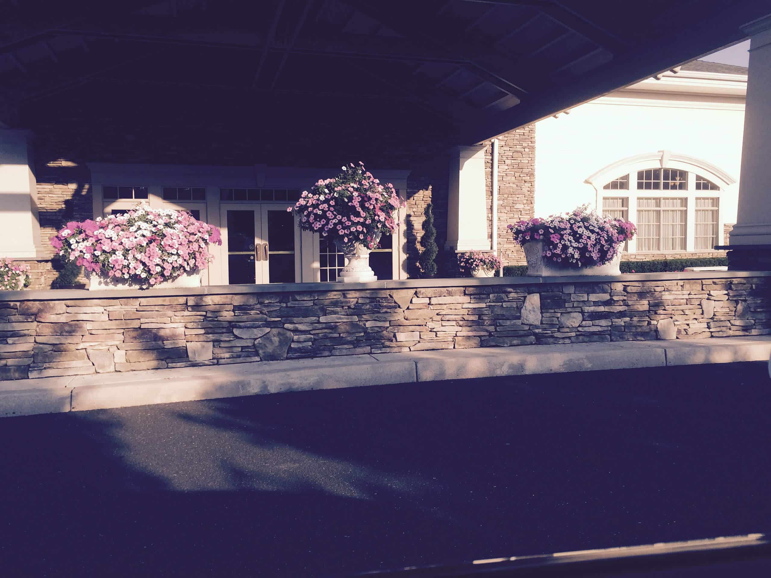 Masonry Stone Wall for Wedding Hall A-Z Landscaping