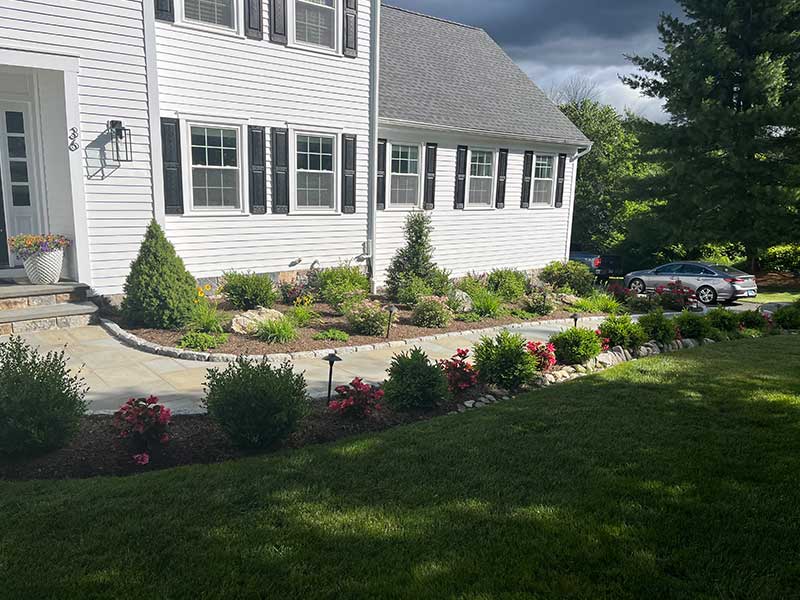 A-Z Landscaping Perennials Landscaping Walkway and Garden Beds Ridgefield CT